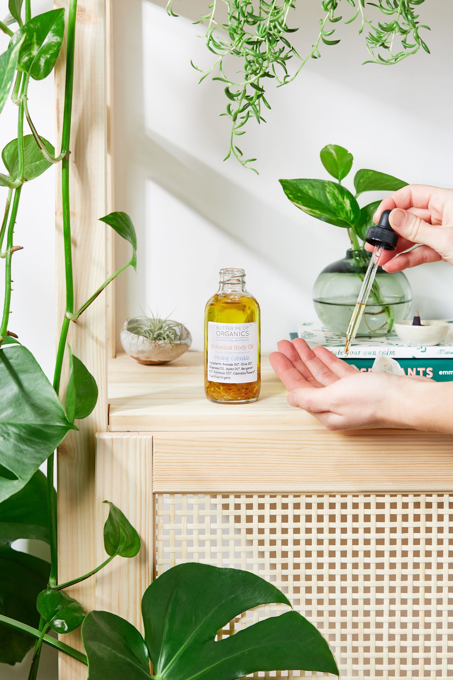 Botanical Body Oil -BOTANICAL COLLECTION - Organic Body Lotion Moisturizer by Butter Me Up Organics
