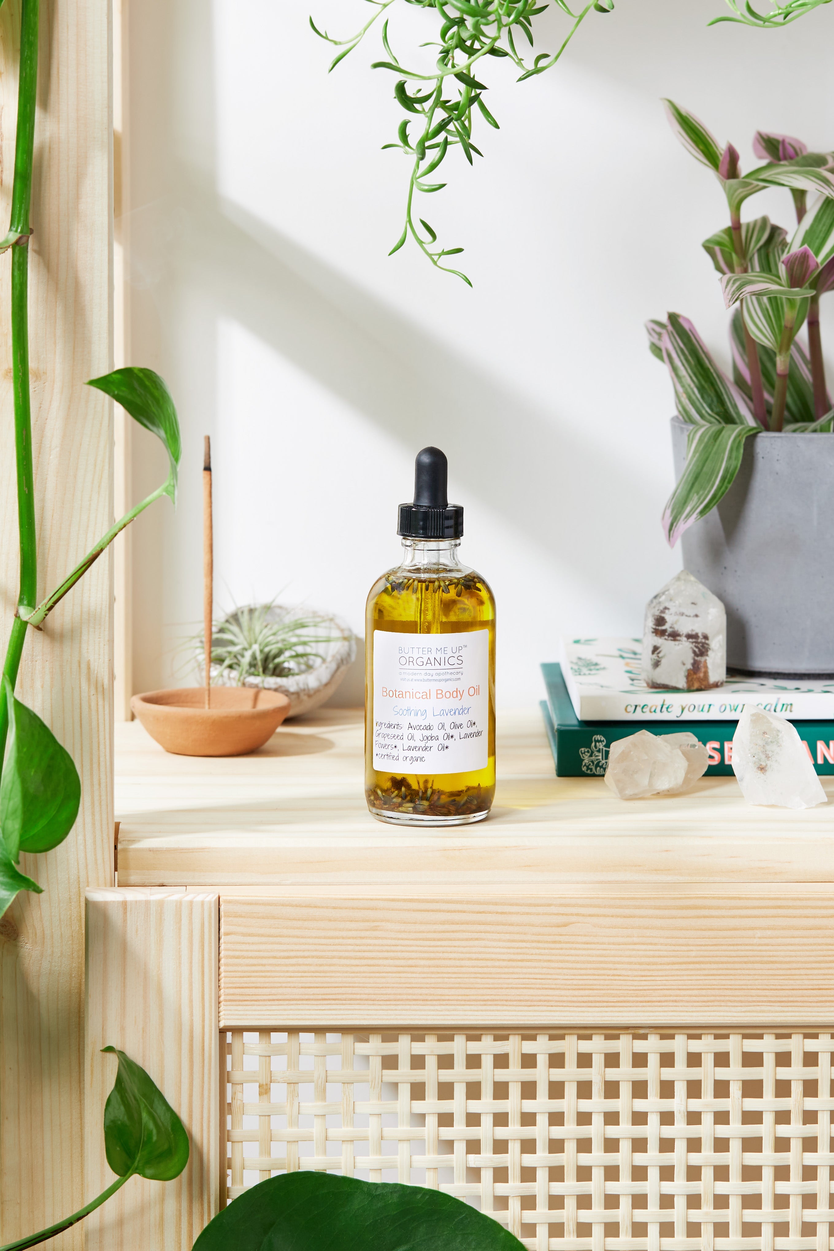 Botanical Body Oil -BOTANICAL COLLECTION - Organic Body Lotion Moisturizer by Butter Me Up Organics