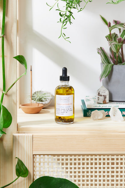 Botanical Body Oil -BOTANICAL COLLECTION - Organic Body Lotion Moisturizer by Butter Me Up Organics