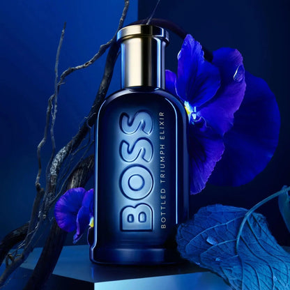 Bottled Triumph Elixir Intense By Hugo Boss For Men 3.3oz Parfum Spray by perfumesandrea