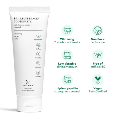 Charcoal Oil Pulling + Hydroxyapatite Toothpaste Bundle | Terra &amp; Co. by Terra &amp; Co.
