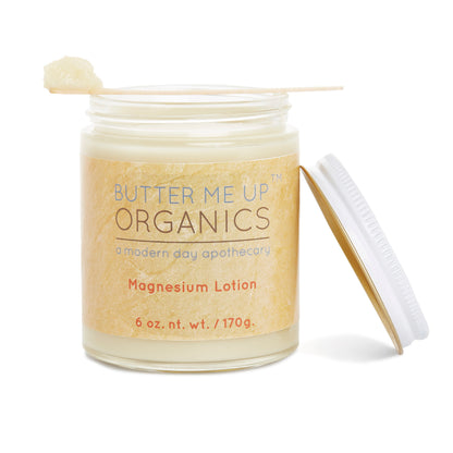 Organic Magnesium Lotion / Magnesium / Magnesium Cream / Magnesium Butter / Magnesium Body Butter / Magnesium Chloride / Magnesium Rub Balm by Butter Me Up Organics