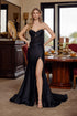 Nox Anabel C1830 Embellished Illusion Bodice Strapless Prom Gown by DiscountDressShop