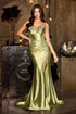 Ladivine CA119 Sweetheart Neck Fitted Stretch Satin Formal Gown by DiscountDressShop