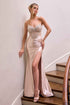 Ladivine CA121 Long Fitted Gown Embellished Corset Bodice Sweetheart by DiscountDressShop