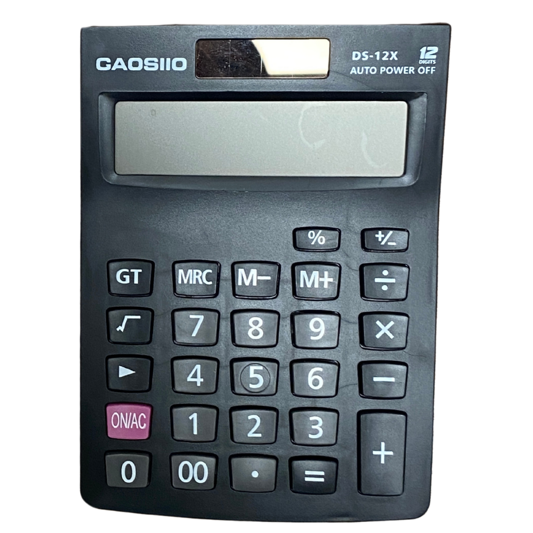 Calculadora GaosiiO DS-12X (12 dígitos, solar y batería) by Farmacias Savia