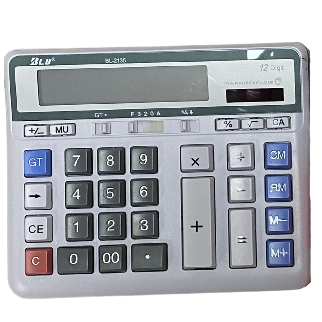 Calculadora de Escritorio BLD BL-2135 (12 dígitos, energía dual) by Farmacias Savia