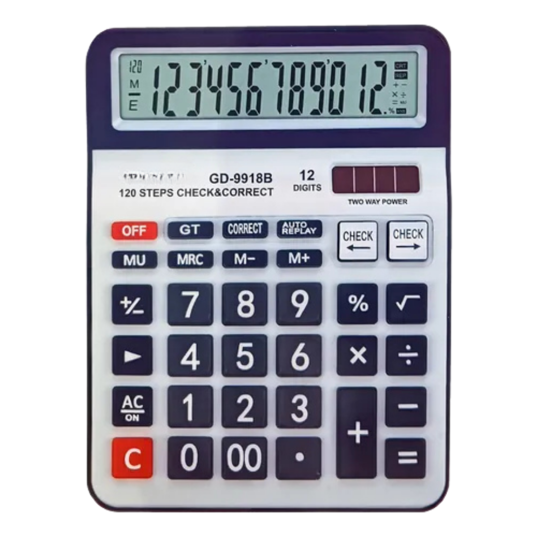 Calculadora Kajib GD-9918B (12 dígitos, revisión de pasos) by Farmacias Savia