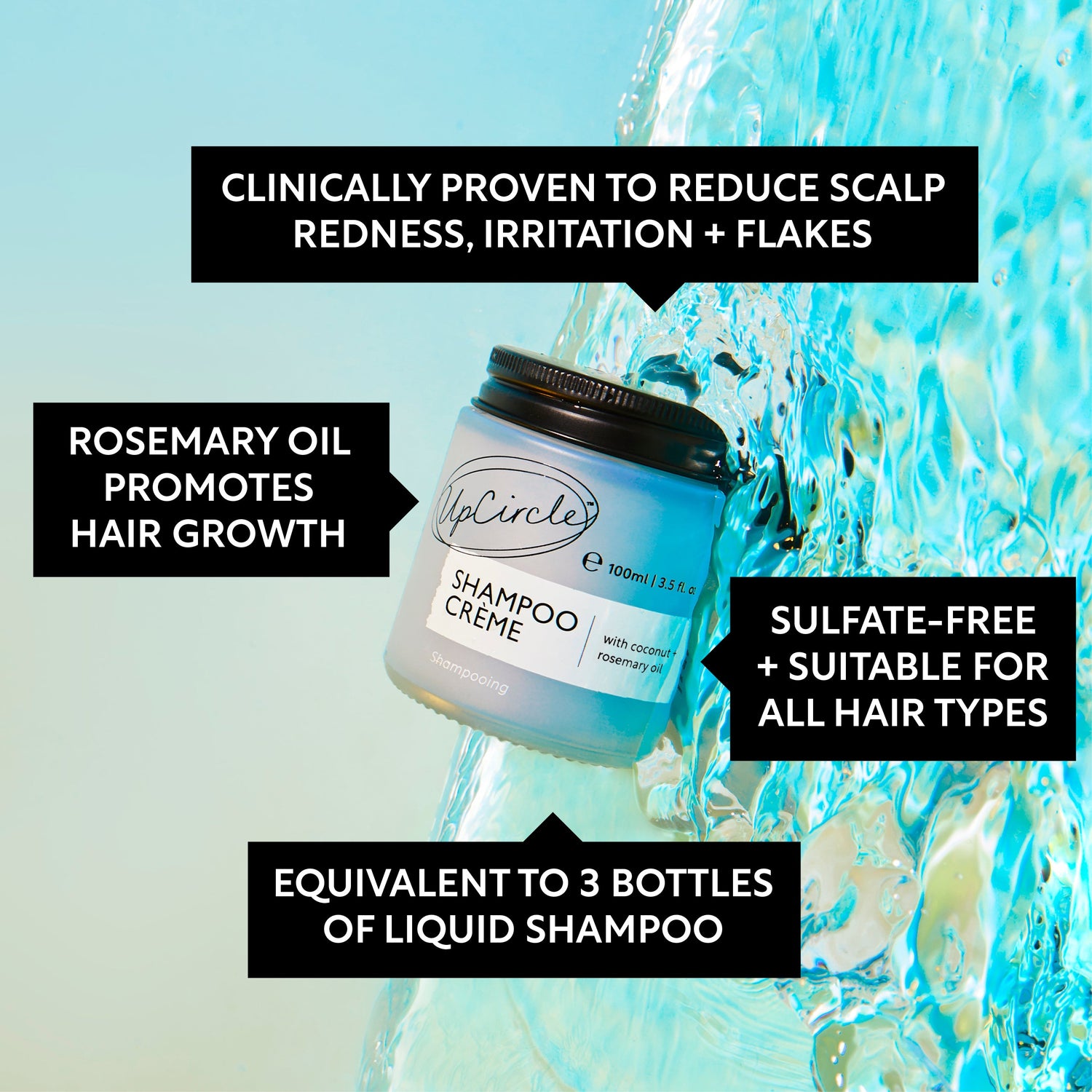 Shampoo Crème with Pink Berry Extract by UpCircle