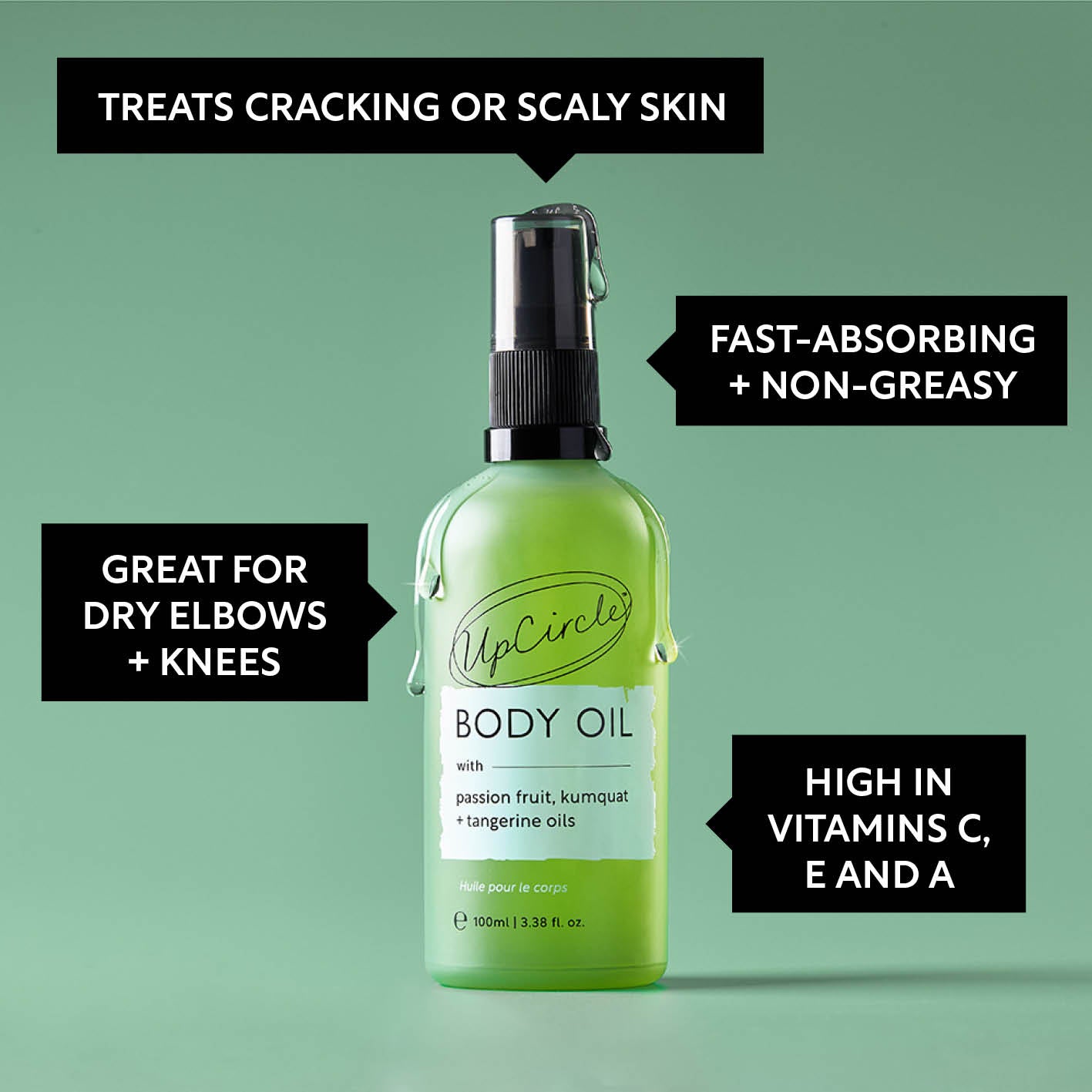 Body Oil with Passion Fruit Oil by UpCircle