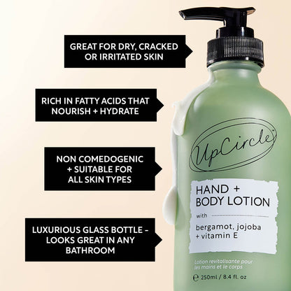 Hand + Body Lotion with Bergamot Water - Travel Size by UpCircle