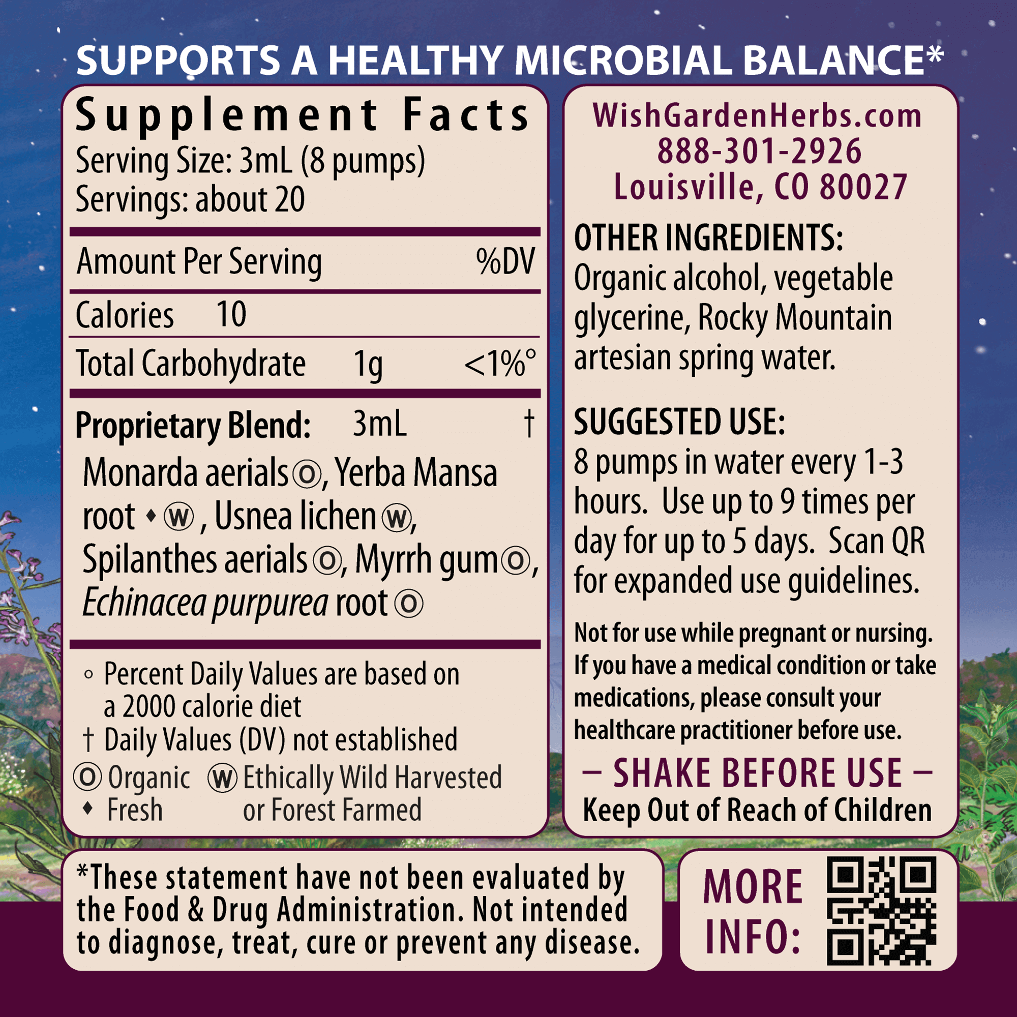 Candida Rescue, Microbiome Stabilizer by WishGarden Herbs