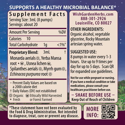 Candida Rescue, Microbiome Stabilizer by WishGarden Herbs