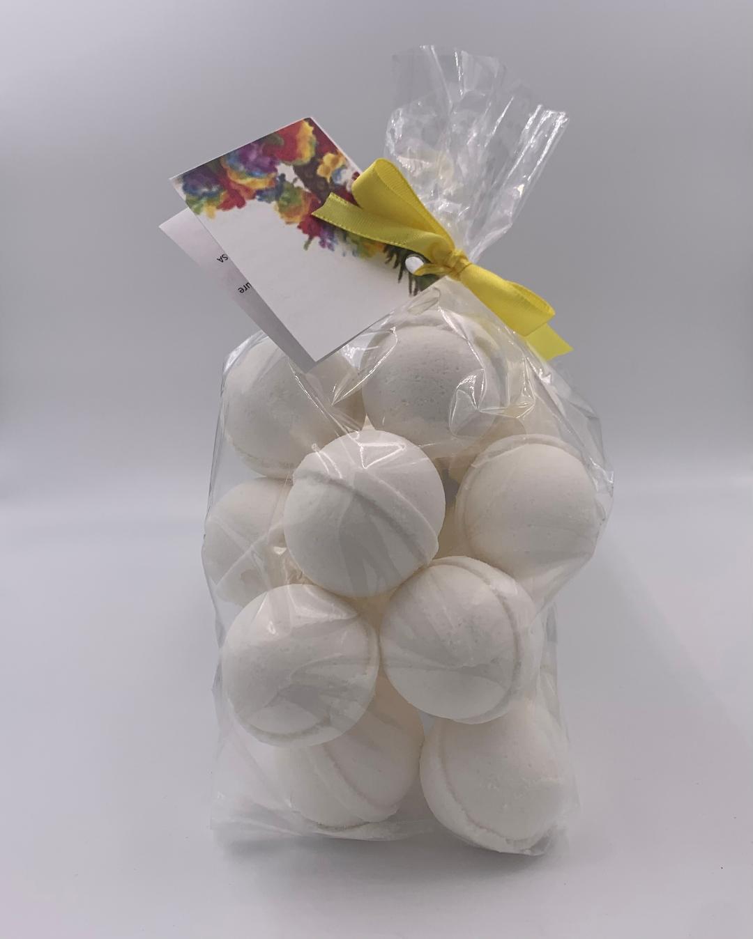14 pack of 1 oz bath bomb fizzies (U-select fragrance) with shea, mango &amp; cocoa butter, gift bag bath fizzies, relax while you moisturize your skin by Spa Pure