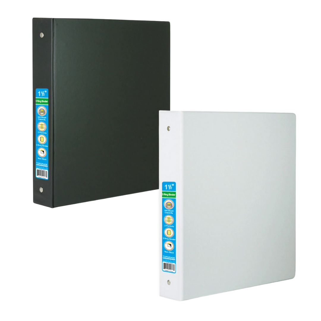Carpeta dura 1.5″ negro/blanco by Farmacias Savia