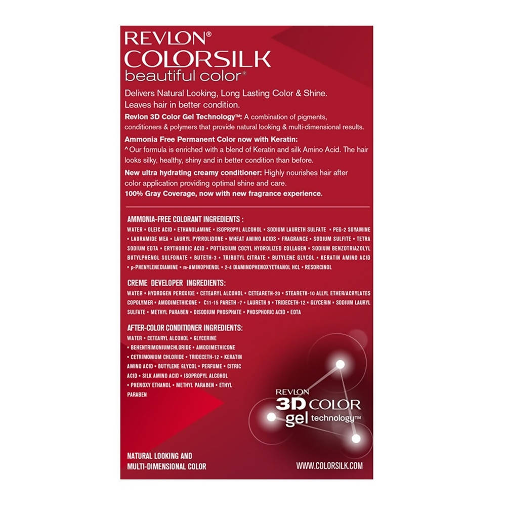 Revlon ColorSilk Beautiful Color - Dark Mahogany Brown 3RB by Dista