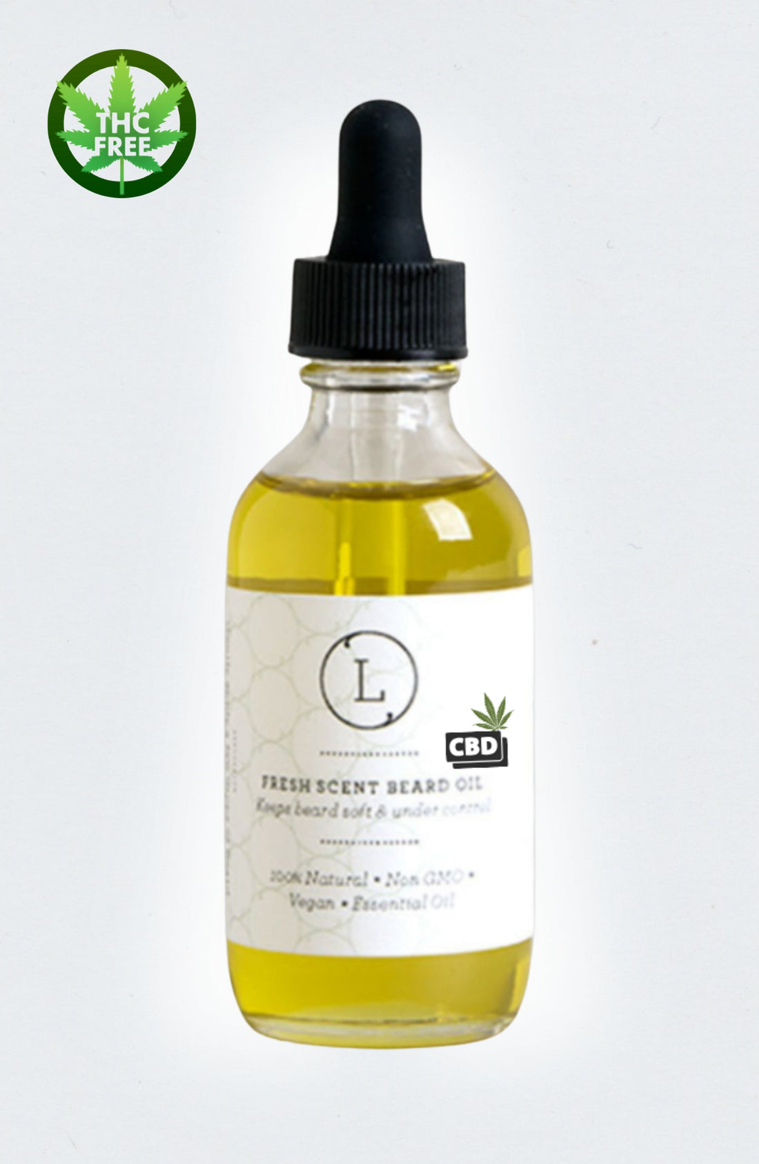 CBD Natural Handmade Beard Oil with CBD, Beard Softener, Beard Moisture, Beard care (THC free) by Lizush