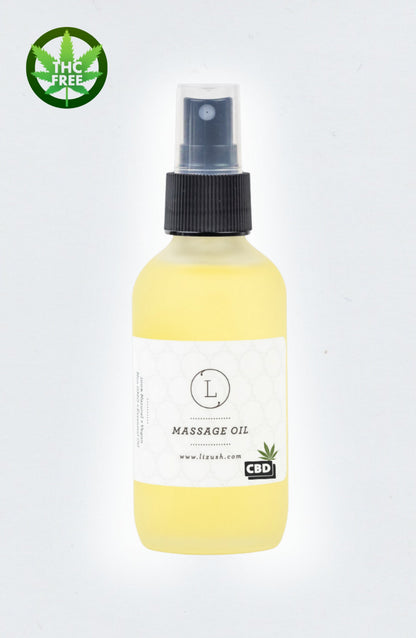 CBD - Aromatherapy Eucalyptus Massage Oil with CBD, Natural Relaxing Body Massage Oil (THC free) by Lizush