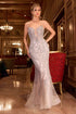 Ladivine CC0240 Dress Pearl Embellished Fit & Flare Gown by DiscountDressShop