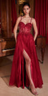 Ladivine CD0234 Long Lace and Tulle A-Line Ball Gown by DiscountDressShop