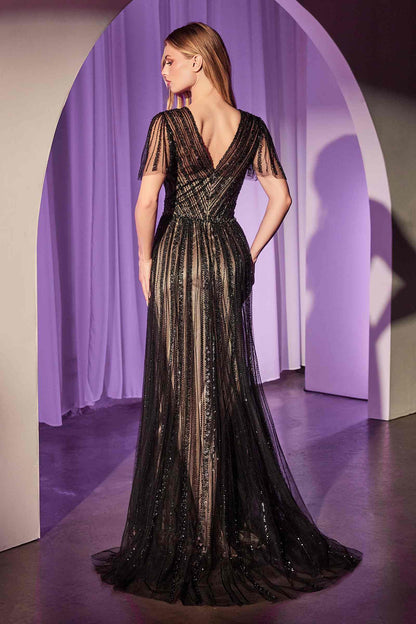 Ladivine CD0241 Dress Sequin Embellished A-Line Gown by DiscountDressShop
