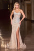 Ladivine CD677 Breathtaking One Shoulder Beaded Formal Gown by DiscountDressShop