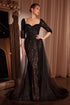 Ladivine CD749 Dress Lone Sleeve Lace Fitted Mother of the Bride Dress by DiscountDressShop