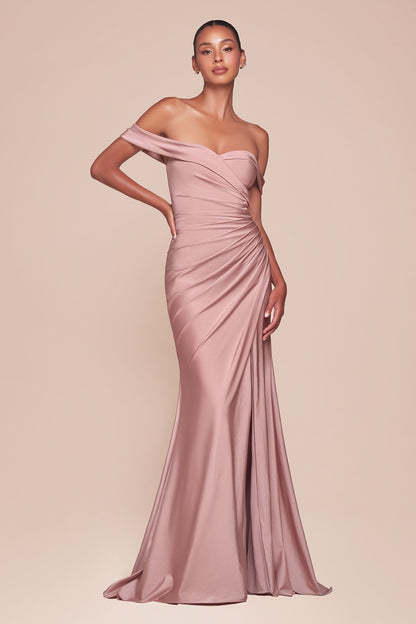 Ladivine CD790 Dress Off the Shoulder Stretch Spandex Gown by DiscountDressShop