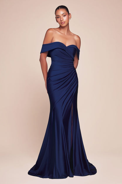 Ladivine CD790 Dress Off the Shoulder Stretch Spandex Gown by DiscountDressShop