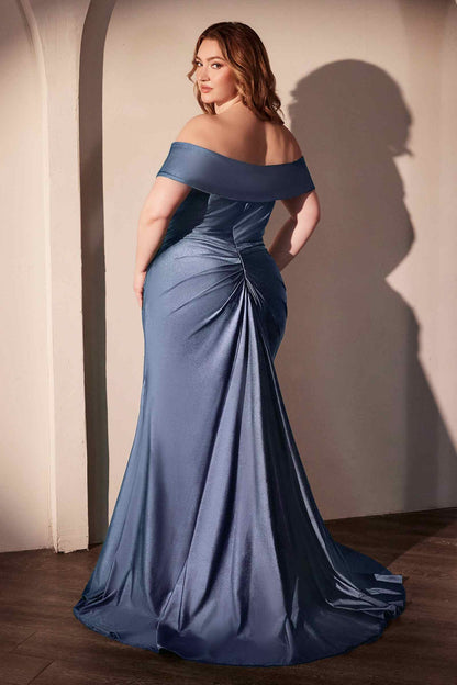 Ladivine CD790C Dress Off the Shoulder Stretch Spandex Curve Gown by DiscountDressShop
