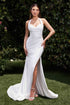 Ladivine CD796W Dress Stretch Spandex Fitted Halter Bridal Gown by DiscountDressShop