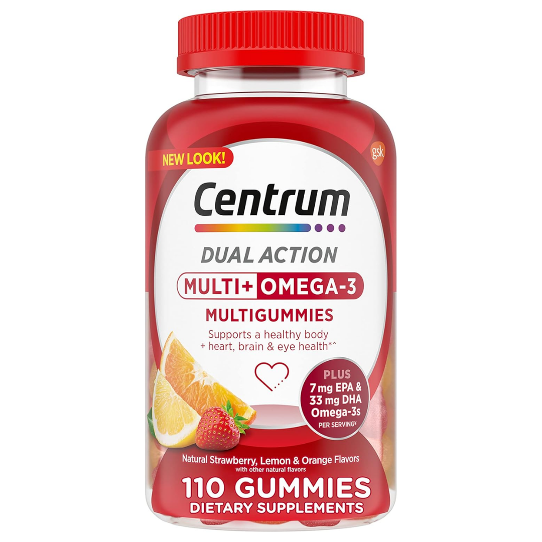 Centrum Multi + Omega‑3 Multivitamin &amp; Fish Oil Gummies (110 count) by Farmacias Savia