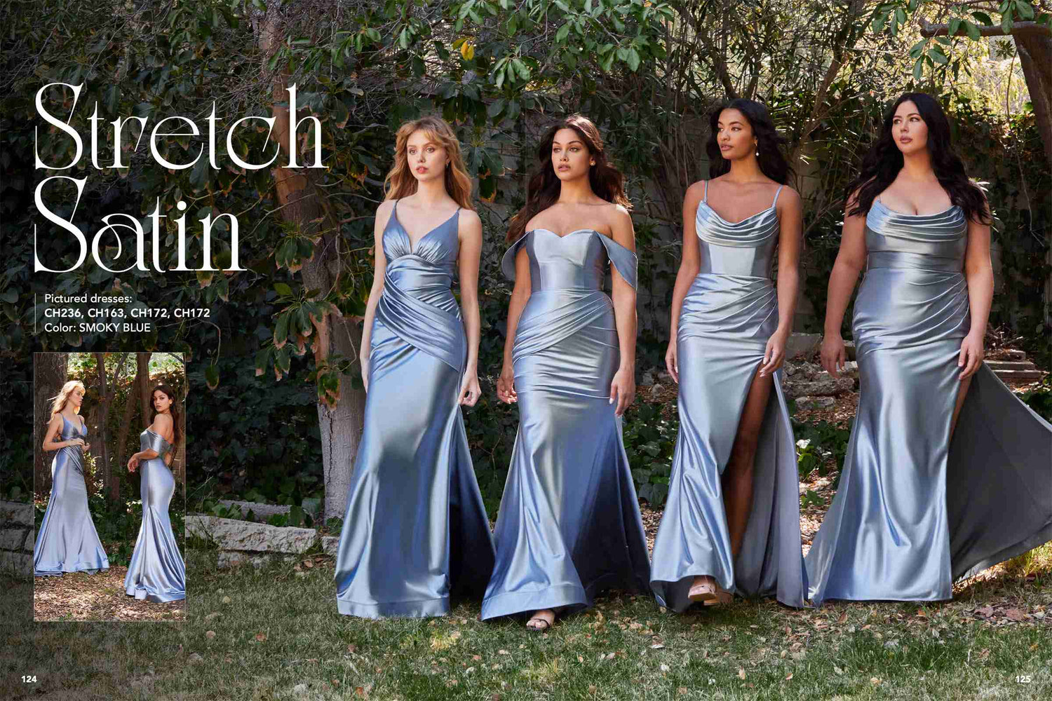 Cinderella Divine CH172 Long Satin Gown with Cowl Neckline and Slit by DiscountDressShop