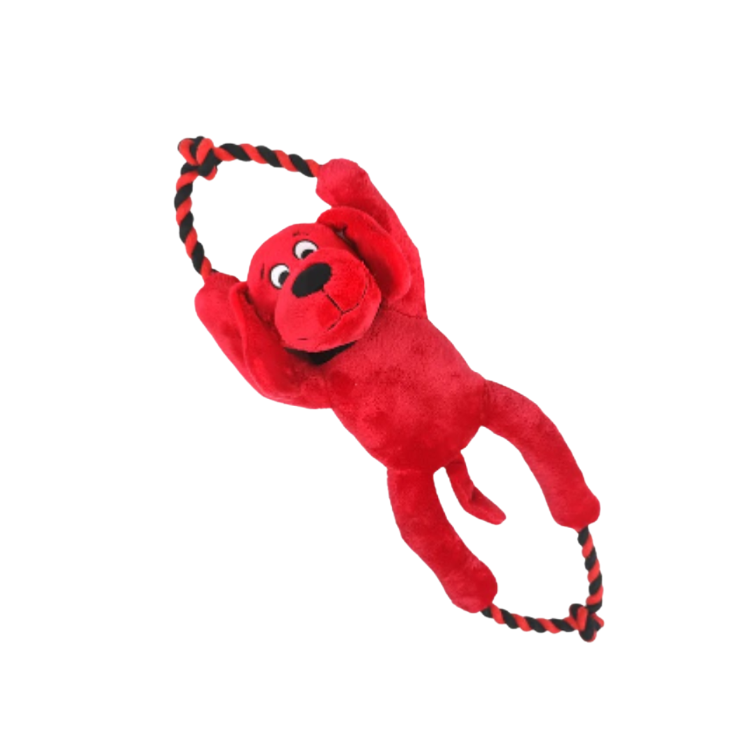 Clifford Busy Body Plush Rope Pet Toy 16in by Farmacias Savia