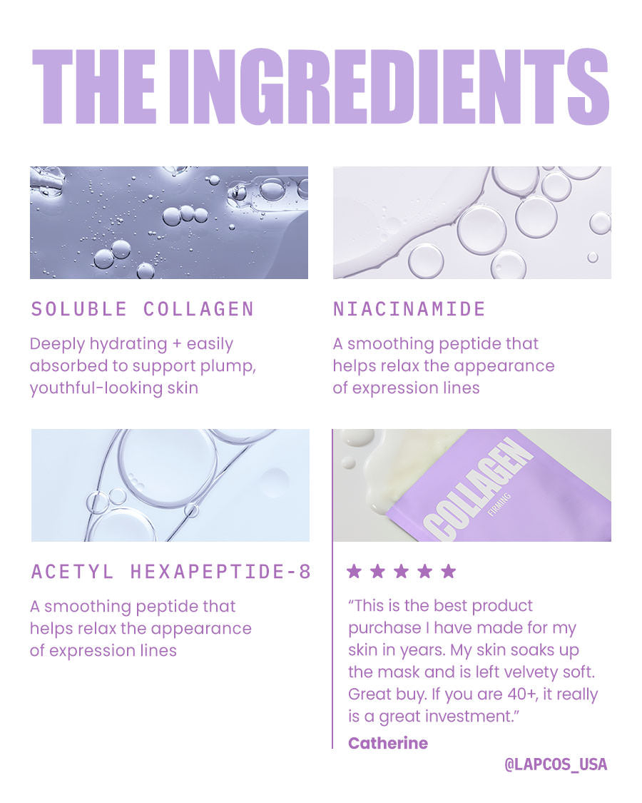 Daily Collagen Firming Facial Skin Mask by LAPCOS