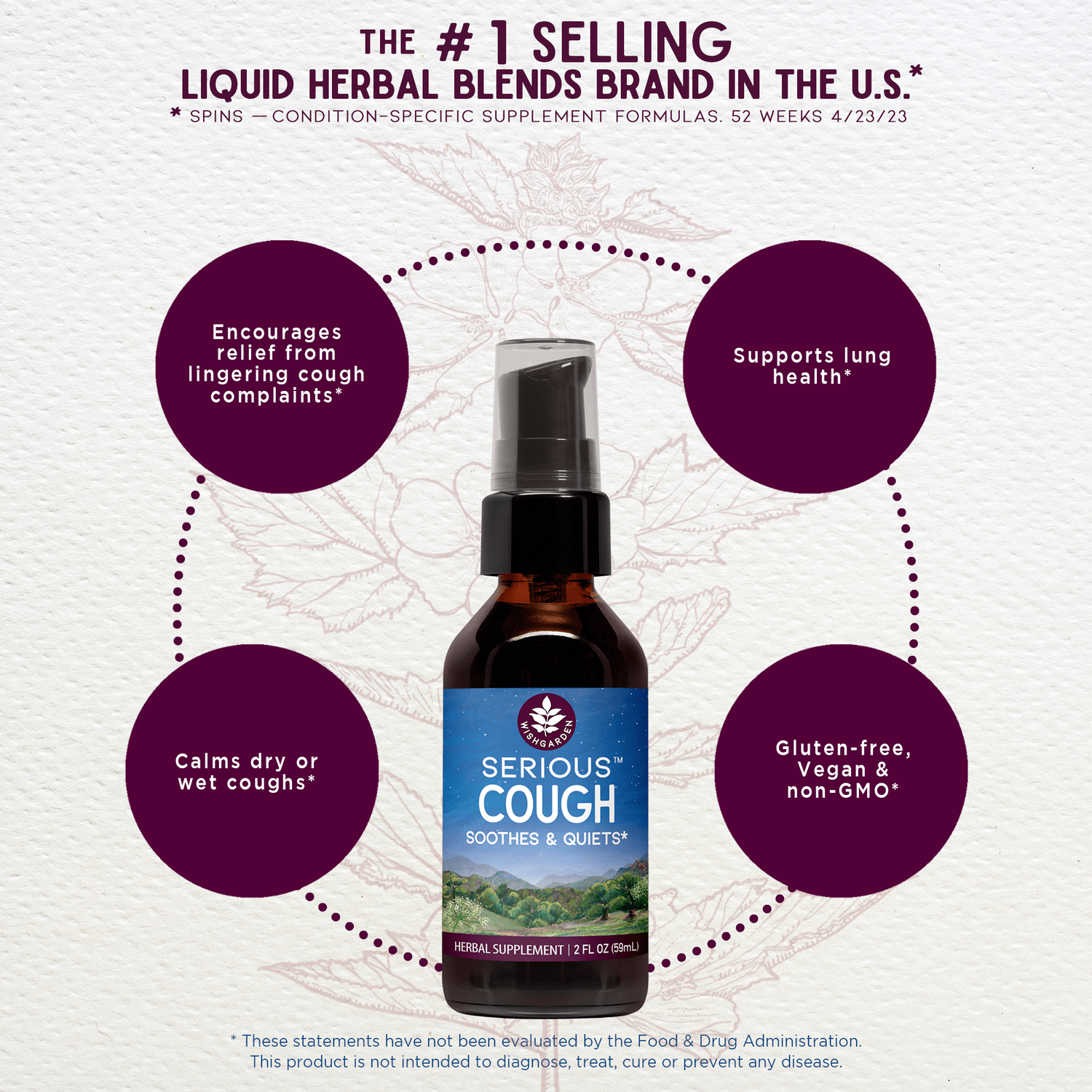 Serious Cough, Soothing &amp; Quieting by WishGarden Herbs