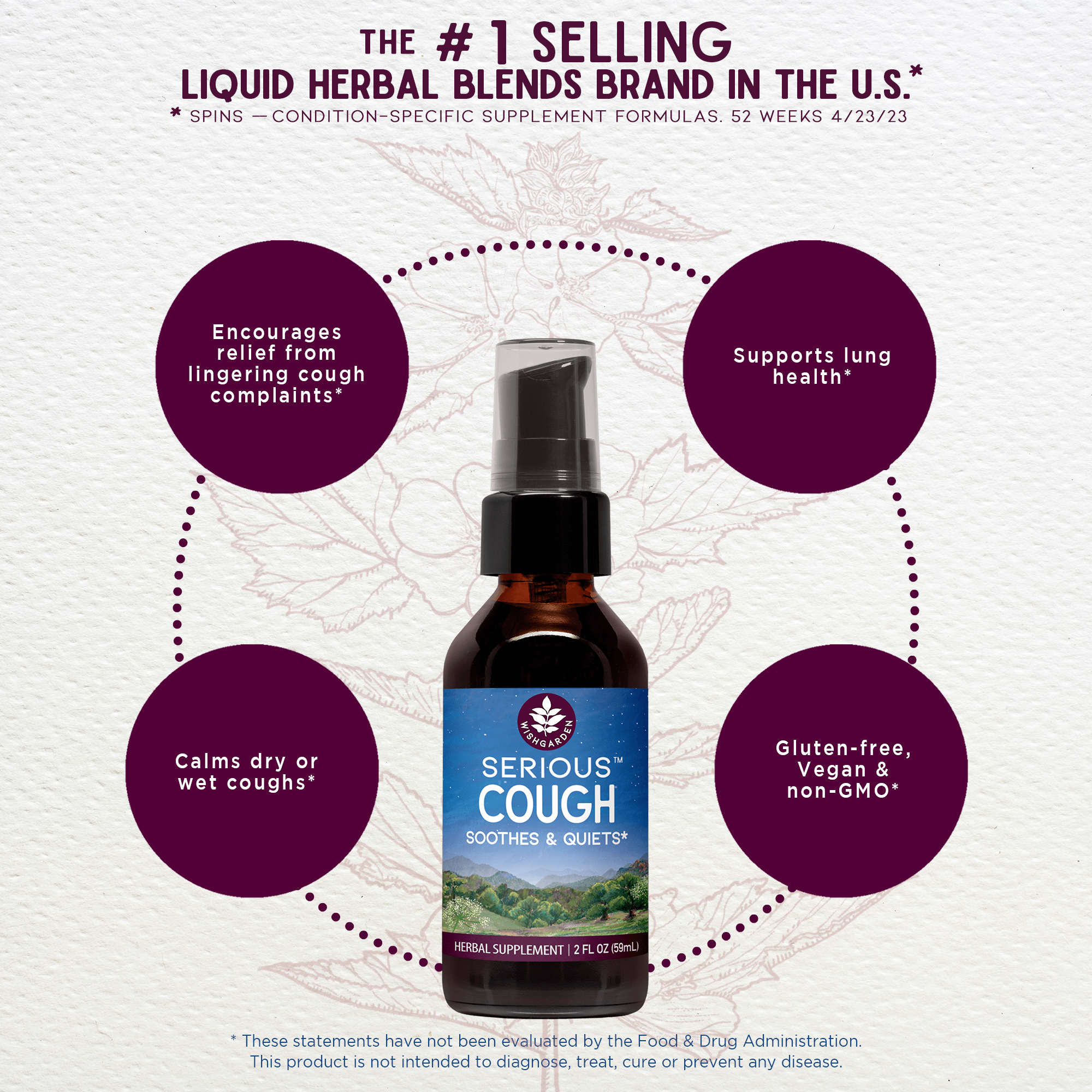 Serious Cough, Soothing &amp; Quieting by WishGarden Herbs