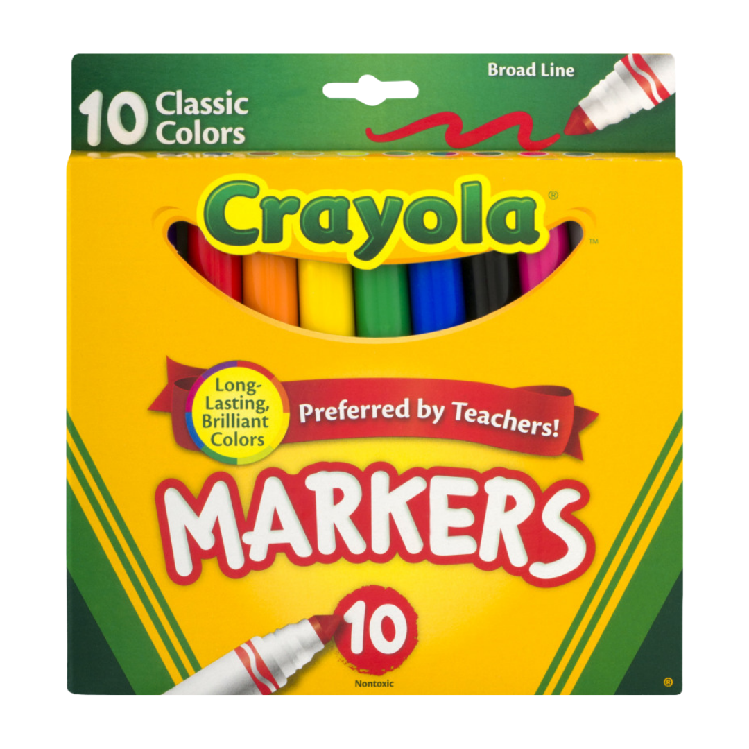 Crayola Broad Tip Markers (10 pack) by Farmacias Savia