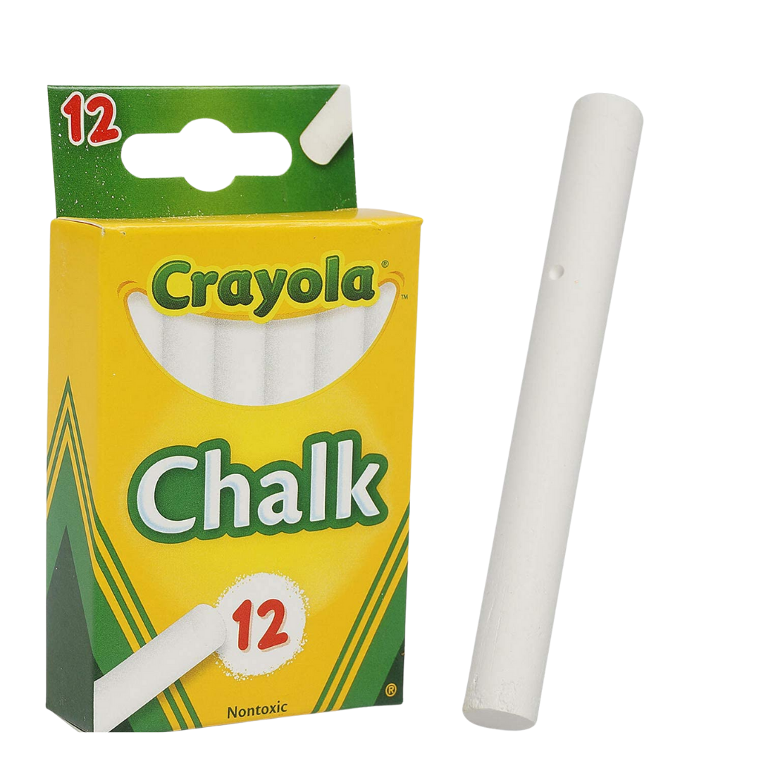 Crayola Chalk White (12 pack) by Farmacias Savia
