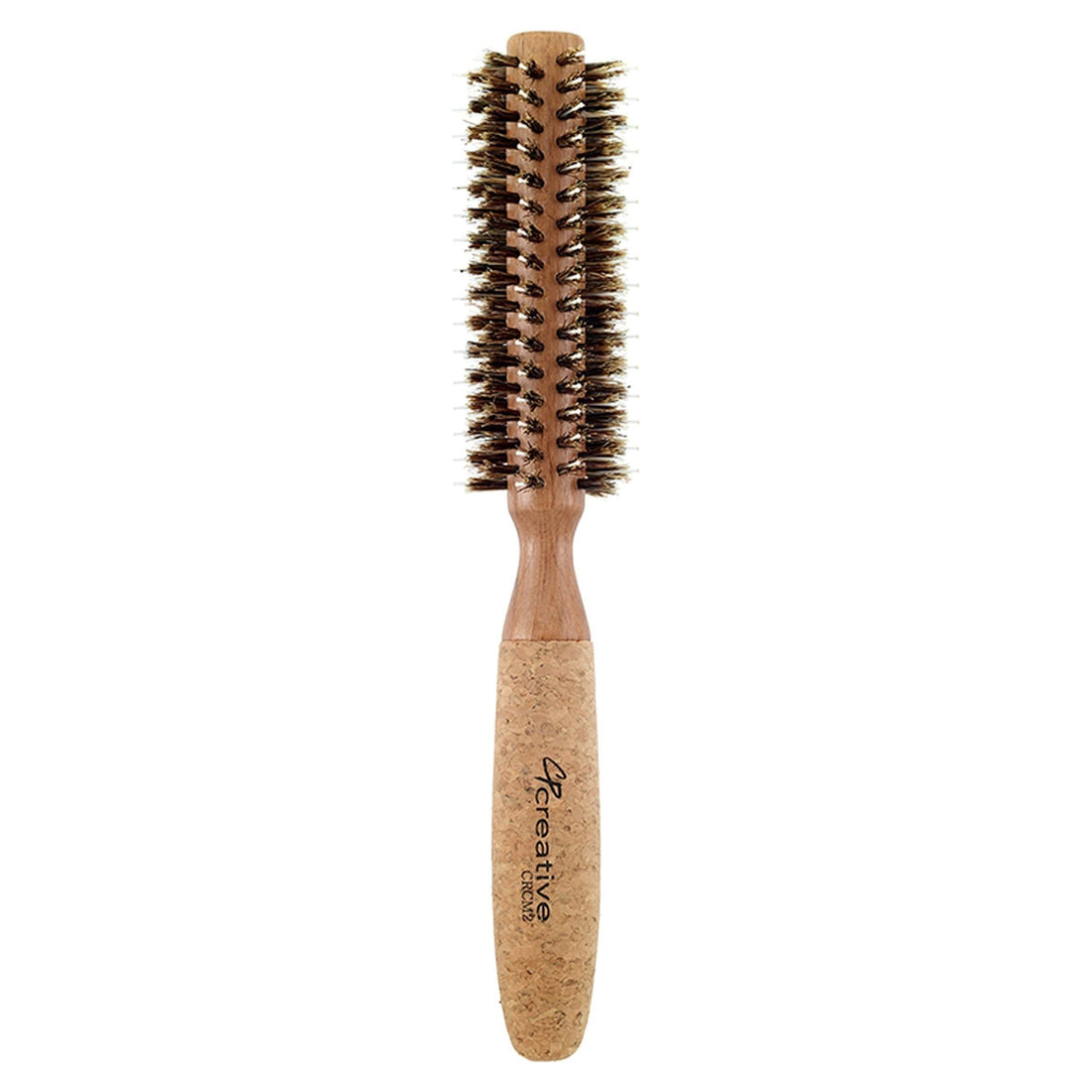Eco-Friendly Birchwood and Cork Mixed Boar Bristle Round Hair Brush by Pasteur Pharmacy