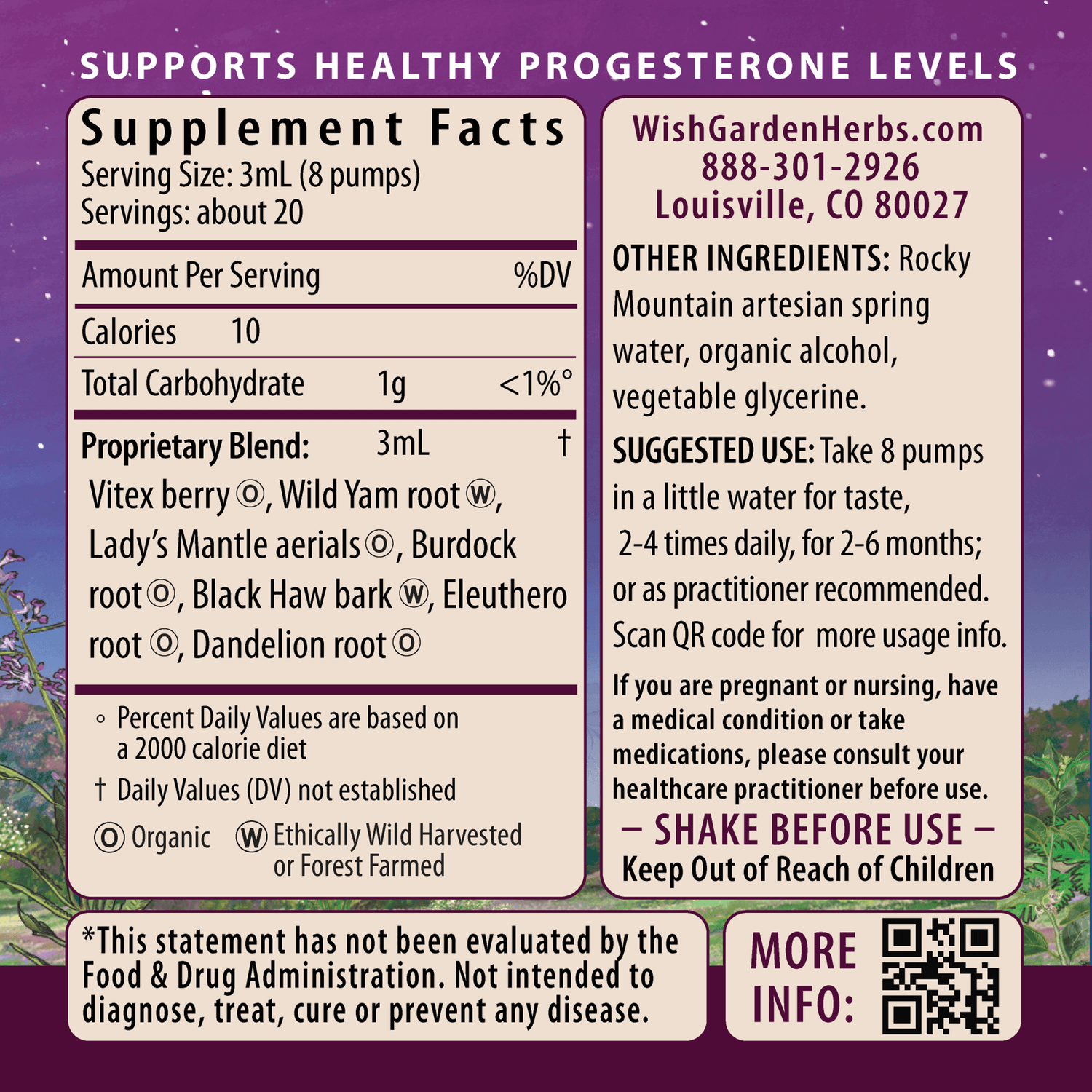 Cycle Vitality 2, Luteal Phase - Progesterone Support by WishGarden Herbs