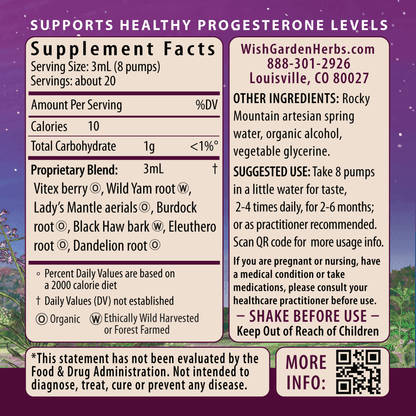 Cycle Vitality 2, Luteal Phase - Progesterone Support by WishGarden Herbs