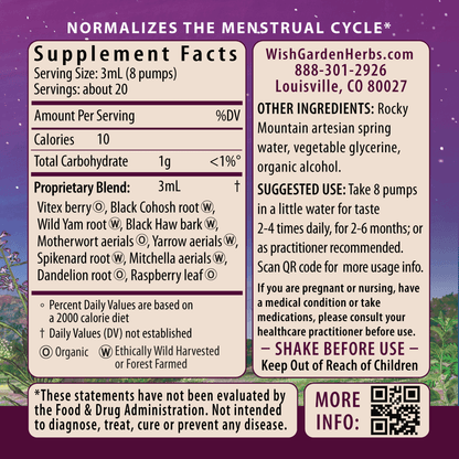 Cycle Harmony, Hormone Support by WishGarden Herbs