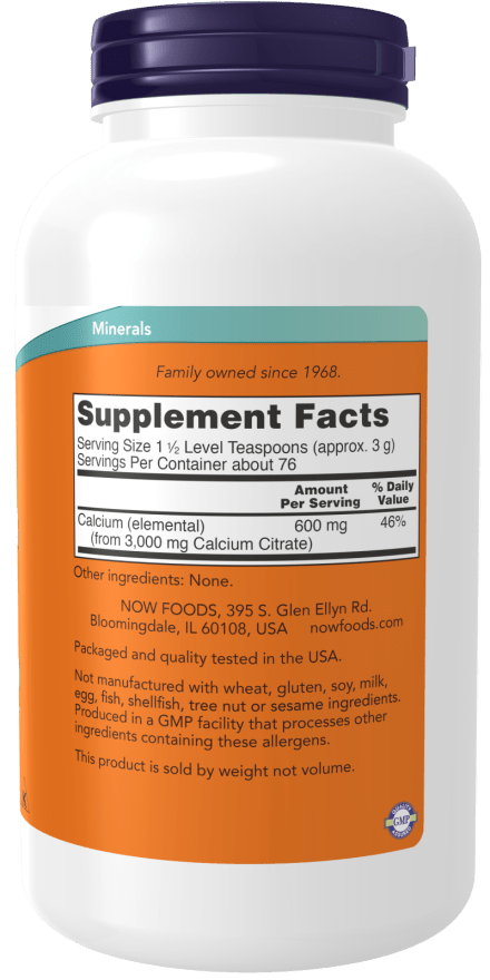 Calcium Citrate Pure Powder by Country Life Natural Foods