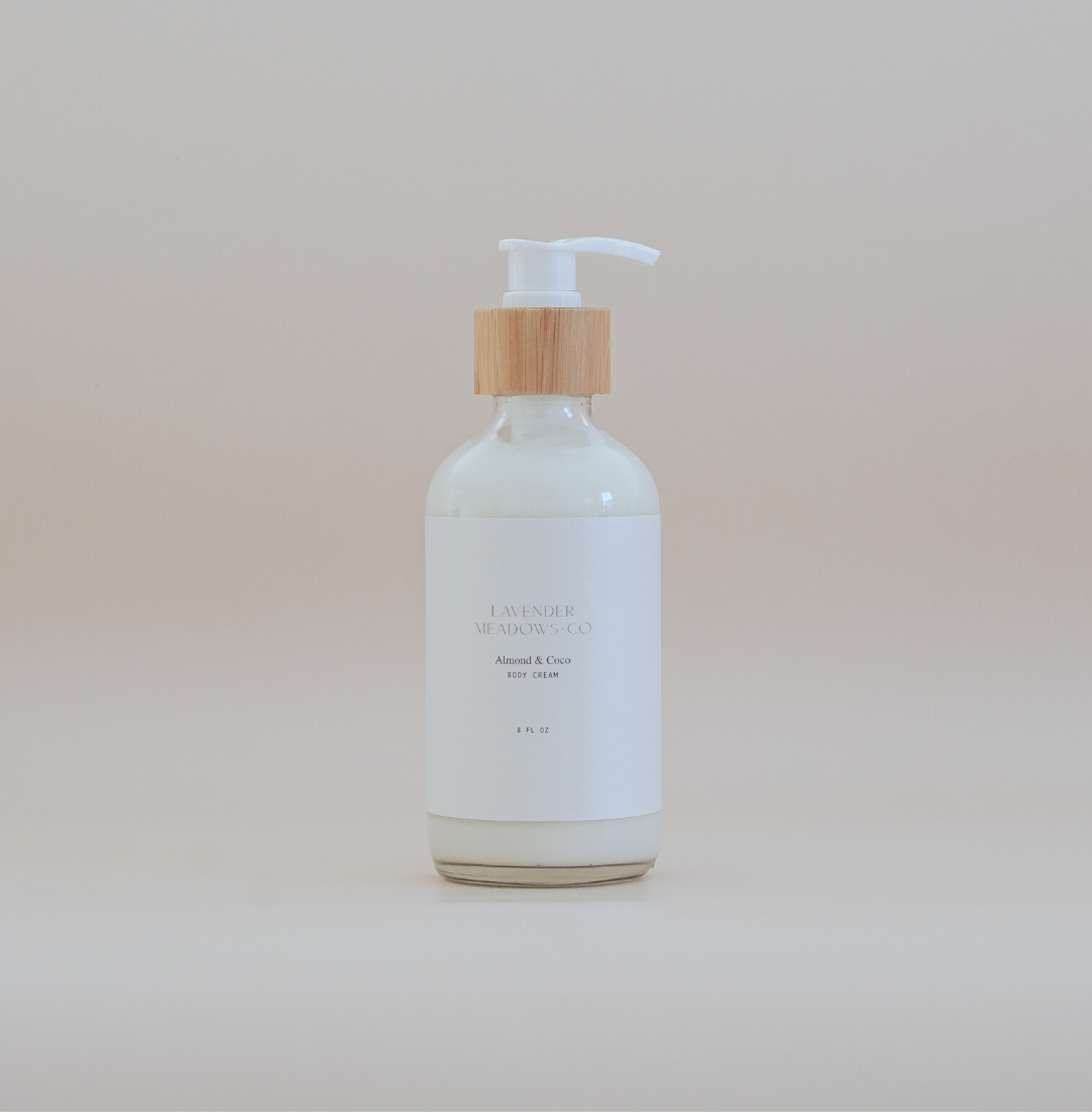 Almond &amp; Coco Body Cream (8oz) by Lavender Meadows Co