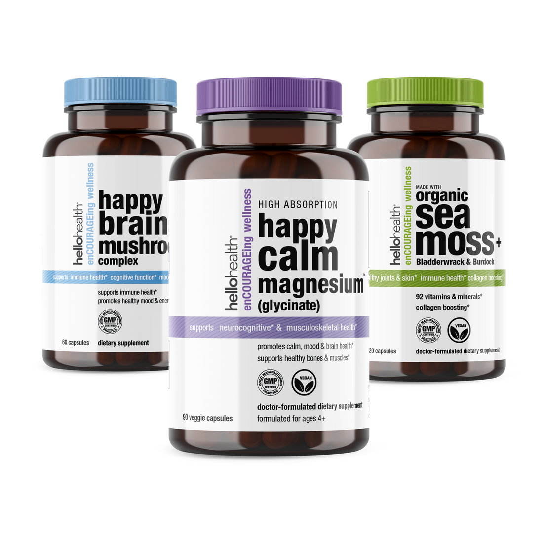 Best Seller Brain, Energy and Sleep Capsule Bundle by hellohealth