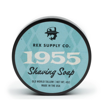 Rex Supply Co. 1955 Old World Tallow Shaving Soap 4 Oz by Pasteur Pharmacy
