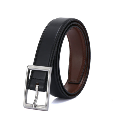 Slim Center Bar Formal Vegan Belt - Dress Belt by Doshi FCSA