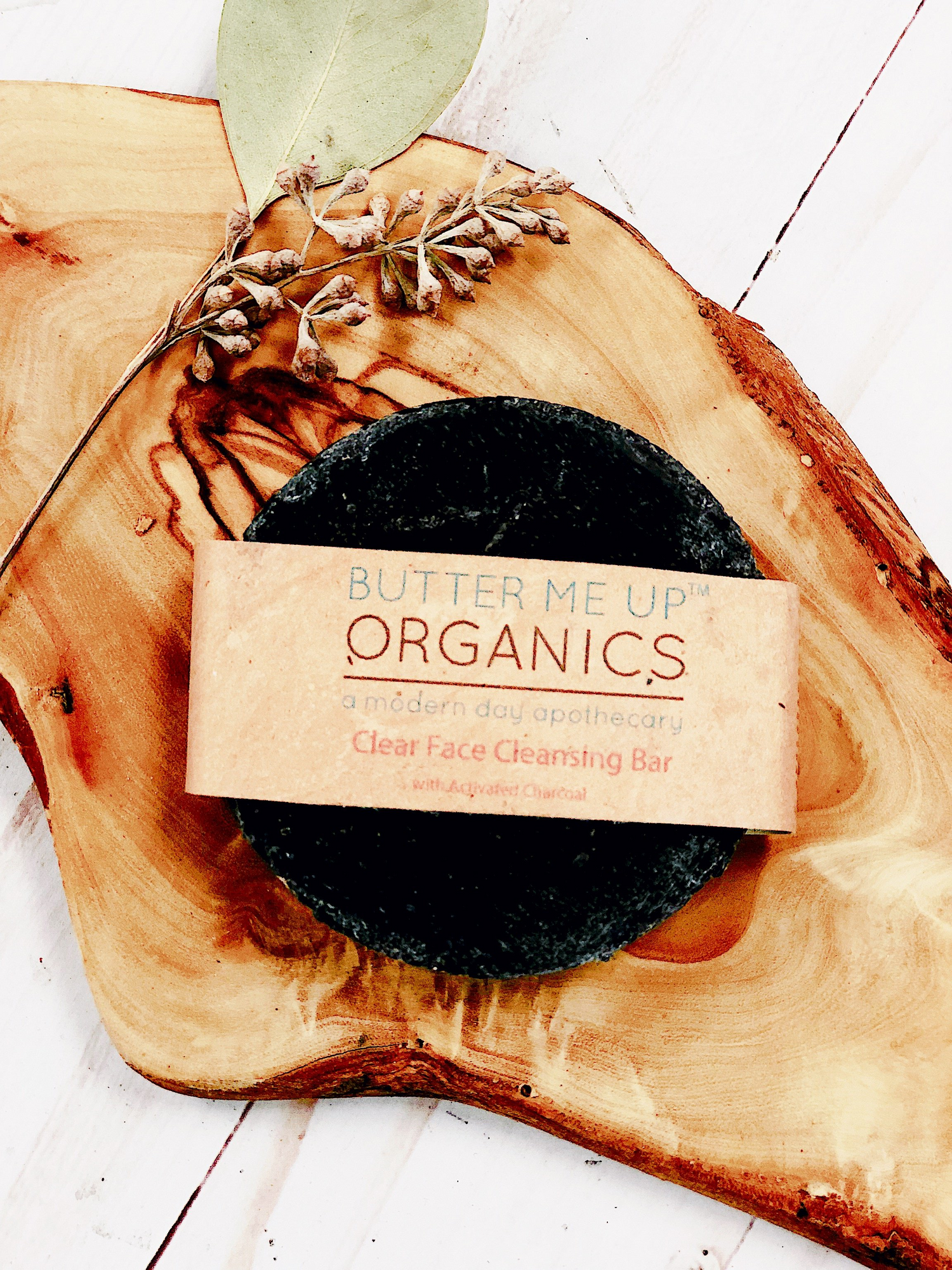 Face Wash Organic Activated Charcoal Face Soap by Butter Me Up Organics