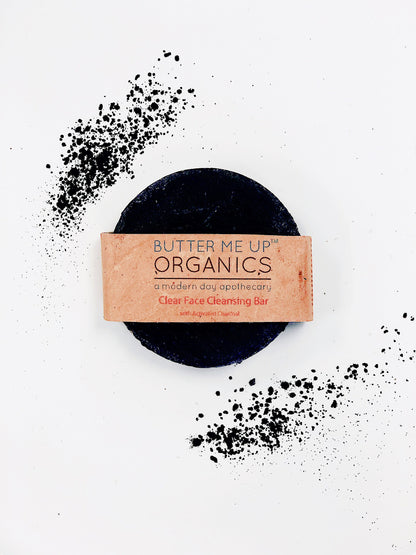 Face Wash Organic Activated Charcoal Face Soap by Butter Me Up Organics